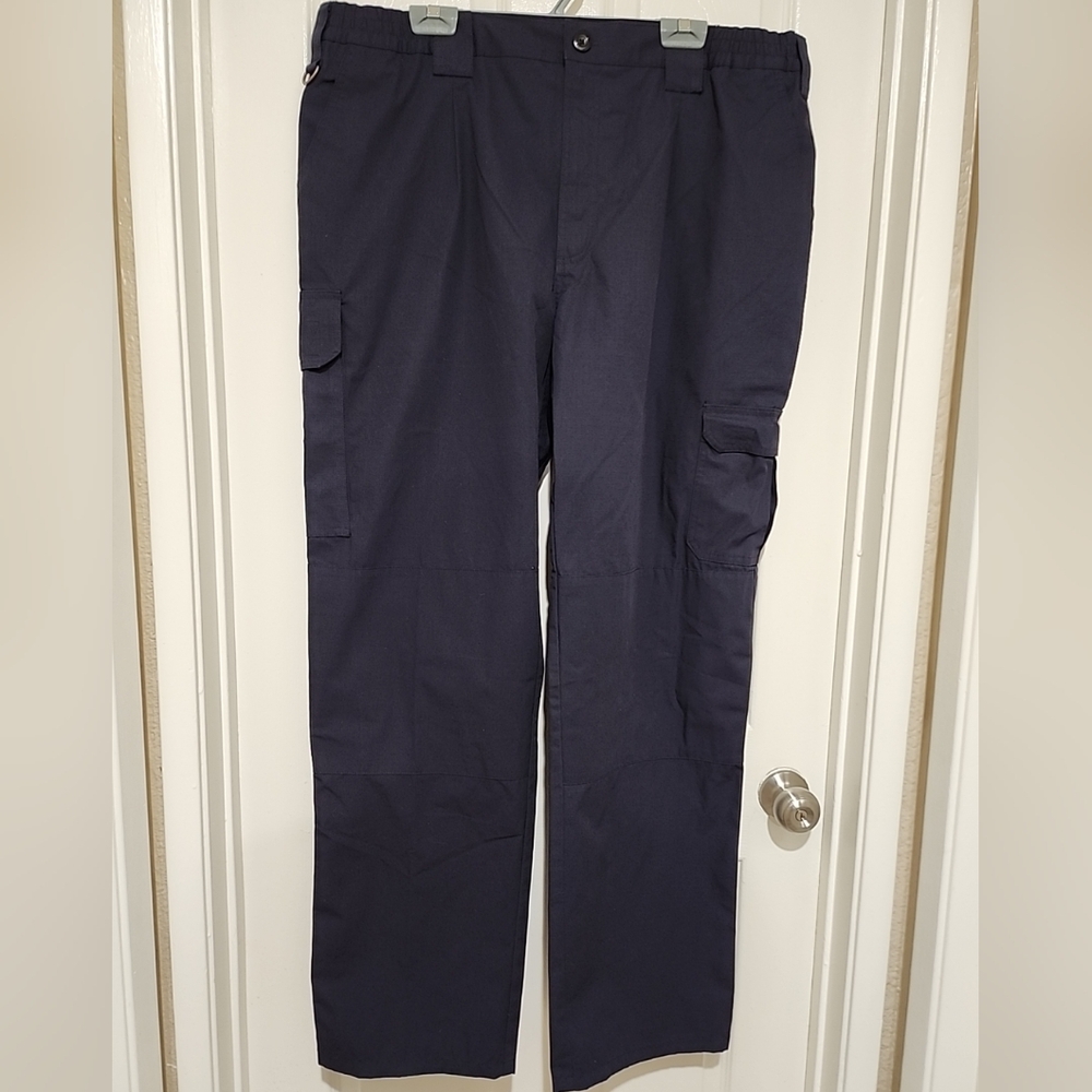 Hard Yakka Pants Men's Blue Legends Straight Leg Work Cargo Size 42×36